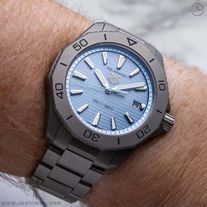Hands-On TAG Heuer Aquaracer Professional 200 Solargraph Watch With New Blue Dial
