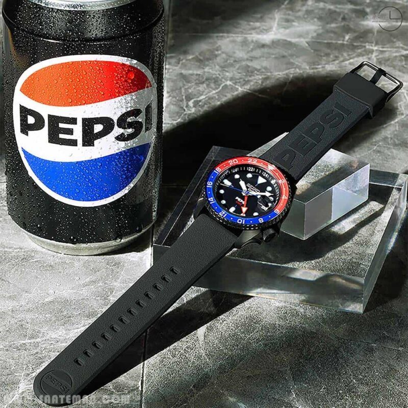 Two New & Official Seiko Pepsi Watches From The 5 Sports ‘5KX’ Line