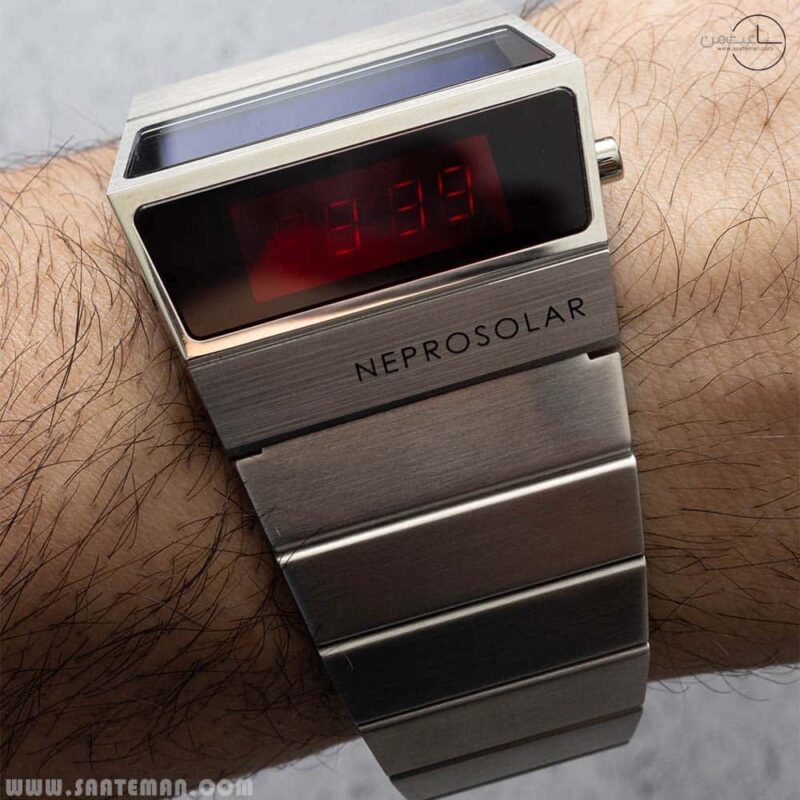 ساعت مچی خورشیدی LED Nepro Neprosolar 1976