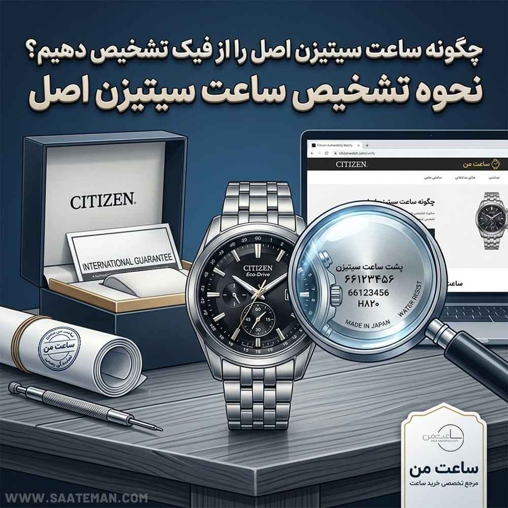 نحوه تشخیص ساعت سیتیزن اصل از فیک