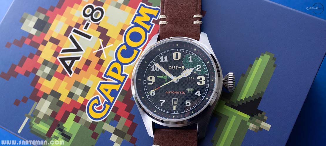 AVI-8-Clowes-Automatic-Capcom-1942-Pixel-Limited-Watch